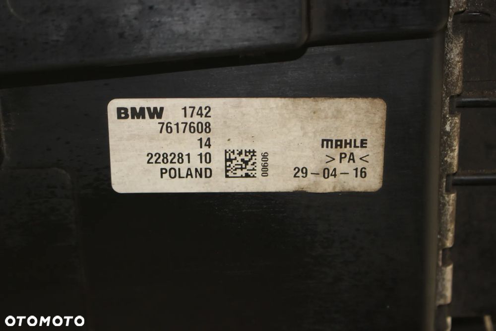 BMW  X1 F 48 PAS PRZEDNI CHŁODNICE KOMPLET - 10