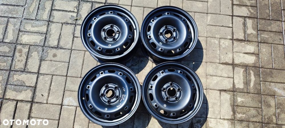 FELGI STALOWE 5x100 6Jx14 CALI ET43 VW SAET SKODA 4 SZTUKI KOMPLET - 1