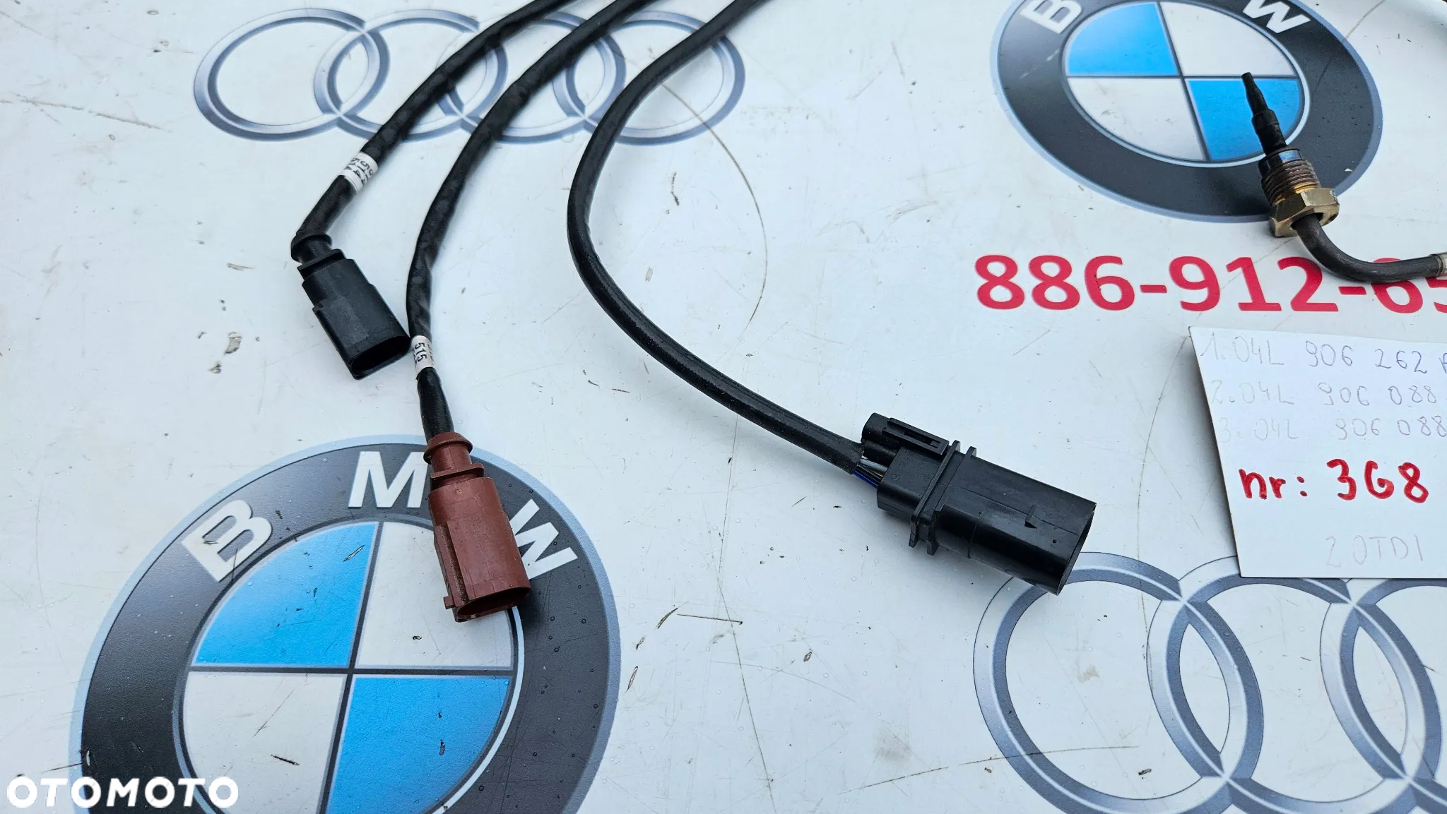VW Passat B8 VW Arteon 2.0 TDI 240 KM CUA czujnik temperatury spalin Sonda Lambda 04L906262AA 04L906088CN 04L906088CM - 2