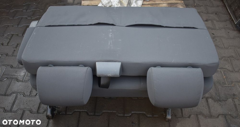 FOTEL KANAPA DWÓJKA 2 RZĄD SKŁADANY PODŁOKIETNIK - VW TRANSPORTER T5 CARAVELLE - 5