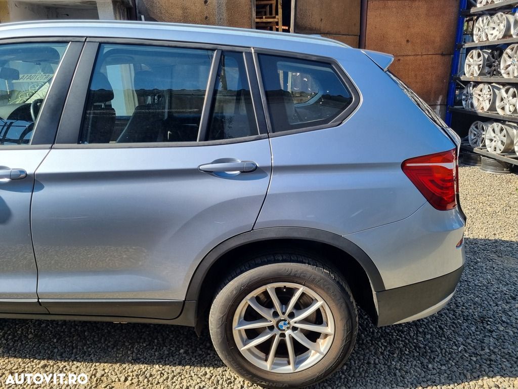Usa Stanga Spate BMW X3 F25 2010 - 2014 SUV 4 Usi GRI (1044) ZGÂRIATA - 1