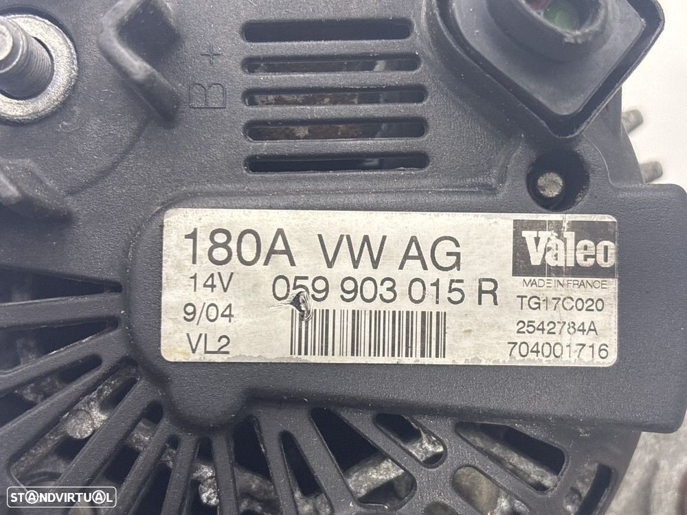 Alternador AUDI A4 (8EC, B7) 3.0 TDI REF. 059903015R MOTOR ASB - 5