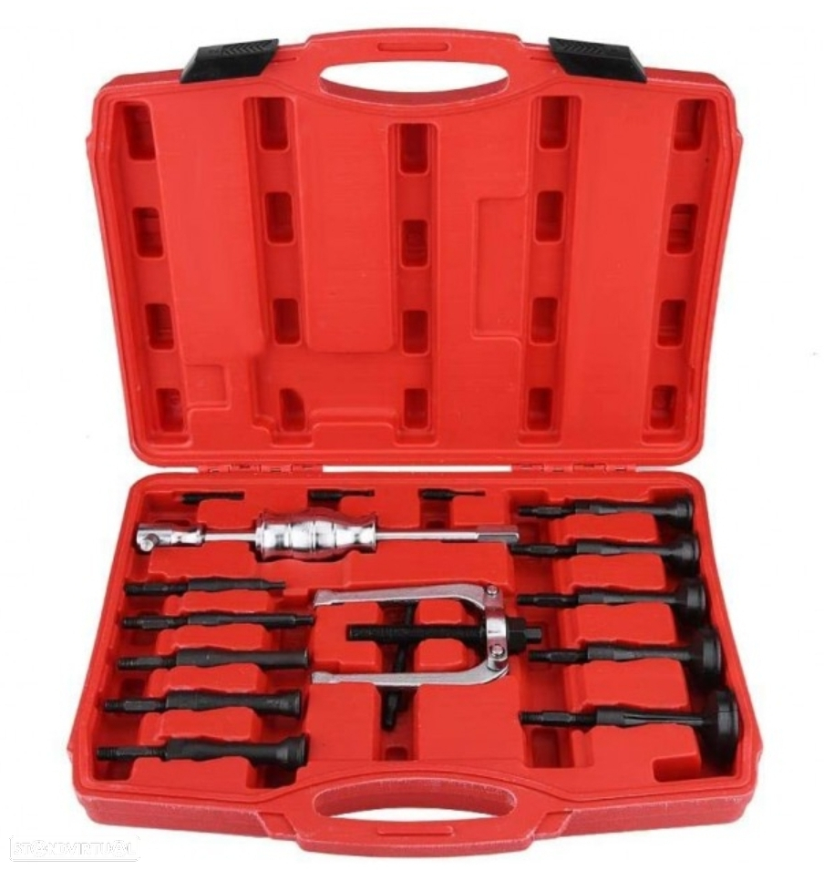 Kit saca extrator rolamentos universal 8 a 58mm - 16 peças - 2