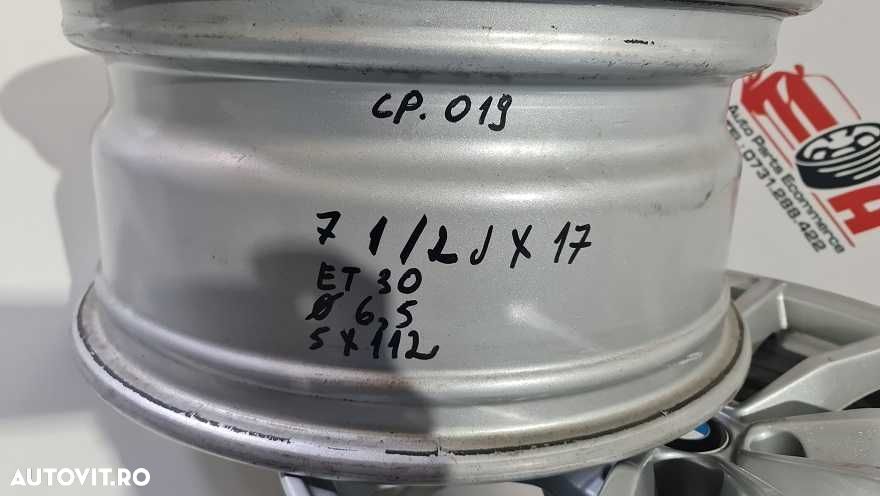 JANTE ALIAJ R17 BMW ORIGINALE +senzori 5 x 112 cp j1019 - 2