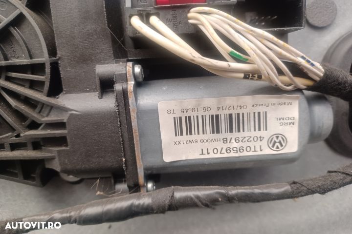 Macara geam fata stanga electrica 1T1837729BC 5K0959793  1T0959701T 1 - 4
