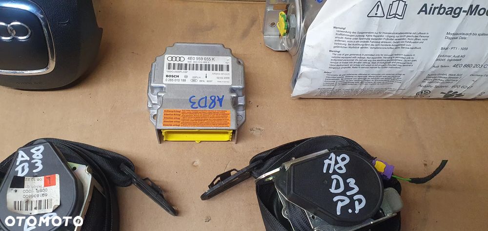Poduszki pasy AIRBAG sensor zestaw naprawczy Audi A8 D3 Lift - 6