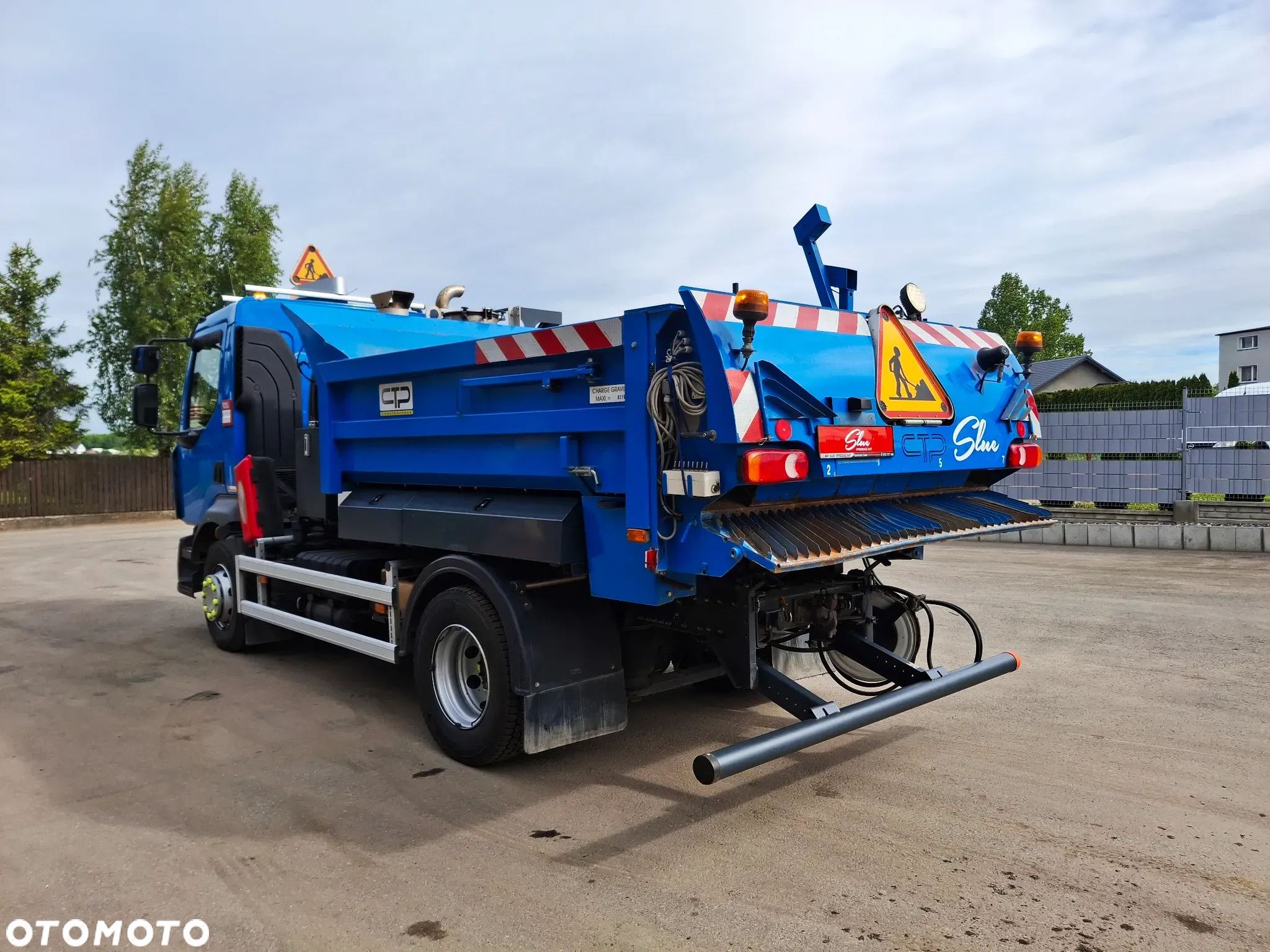 Renault D16 Skrapiarka CTP Constructeur Naprawa Asfaltu Rozsypywacz Grysu Wywrotka - 3