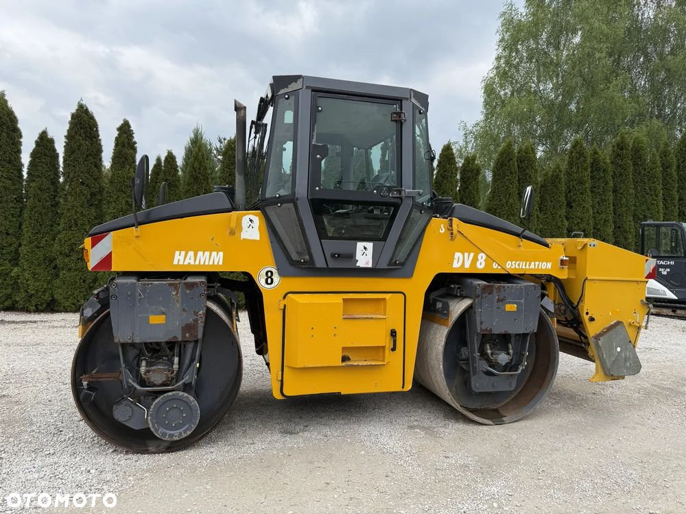 Hamm DV 8 SUPER 08V WALEC DROGOWY STALOWY / WIBRACJA OSCYLACJA / ROZSIEWACZ / ORYGINAŁ / PIĘKNY / SIEWNIK / ZRASZACZE / BOMAG DV HD 90 - 6