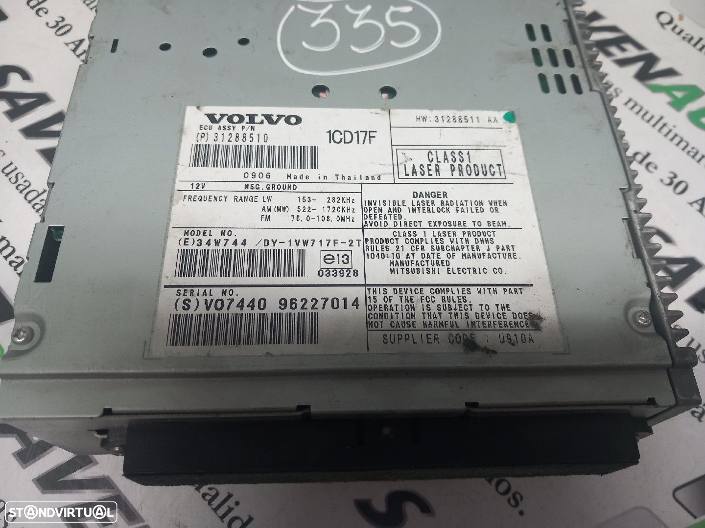 Rádio Volvo C30 (533) - 5