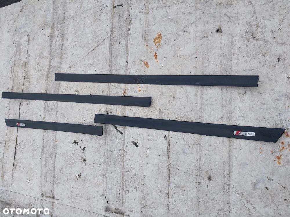 Listwy drzwi środkowe ozdobne Audi A6 C5 LIFT SLINE Avant Kombi prawa lewa przód tył komplet - 3