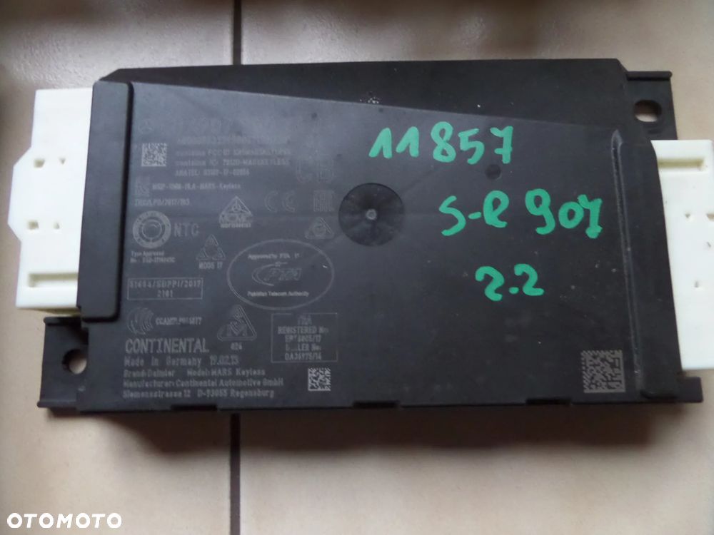 11857 Zestaw startowy immo komputer A6519003603 Mercedes Sprinter 907 2.2 cdi - 4