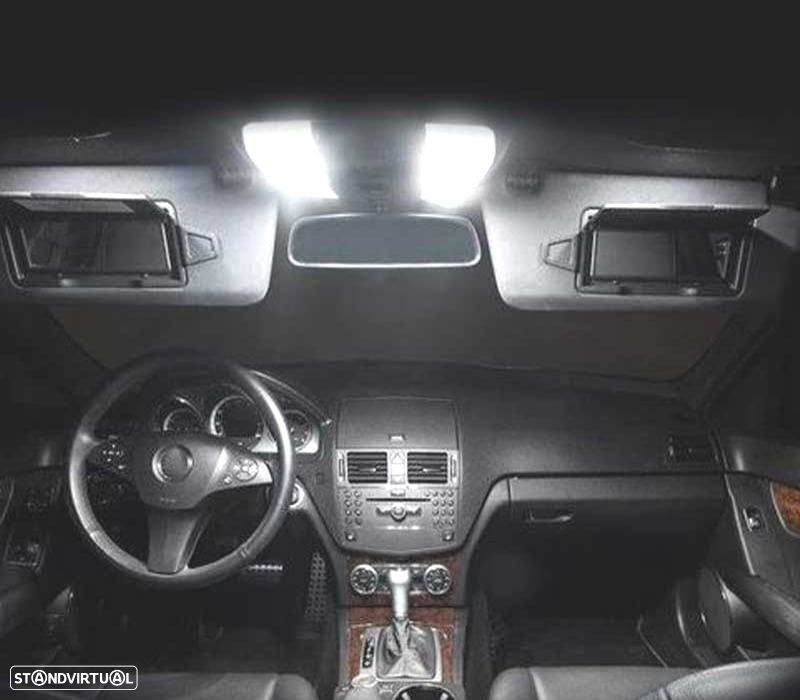 KIT COMPLETO DE 17 LÂMPADAS LED INTERIOR PARA MERCEDES SL CLASE R230 SL500 SL600 SL55 AMG 2002-2011 - 1