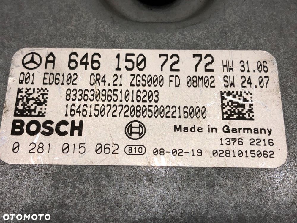 KOMPUTER SILNIKA  MERCEDES-BENZ VITO Autobus (W639) 2003 - 2022 109 CDI (639.701, 639.703) 70 kW [95 - 4