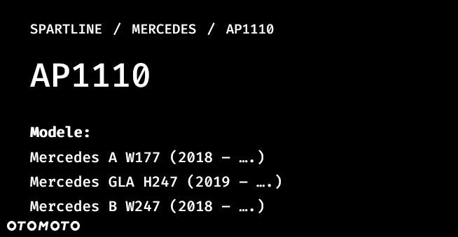 Mercedes A W177 GLA H247 B W247 2018-  dywaniki gumowe PL - 15