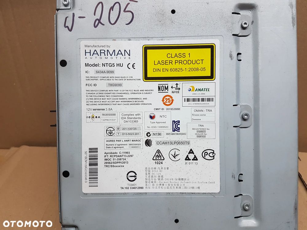 MERCEDES W205 RADIO NAWIGACJA HARMAN - 5