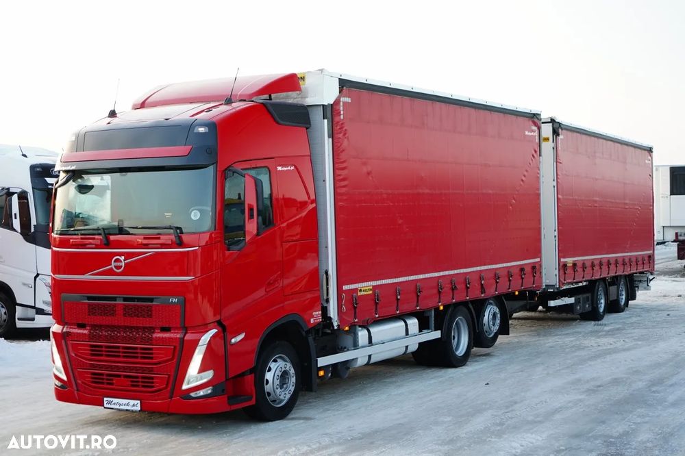 Volvo FH 460 / COMBINAT TANDEM / 120 M3 / TRANSPORT / I-SAVE / I-PARK COOL / PUNTE RIDICATĂ / PUNTE DIRECȚIE / CORTINĂ RANFORSATĂ - 3