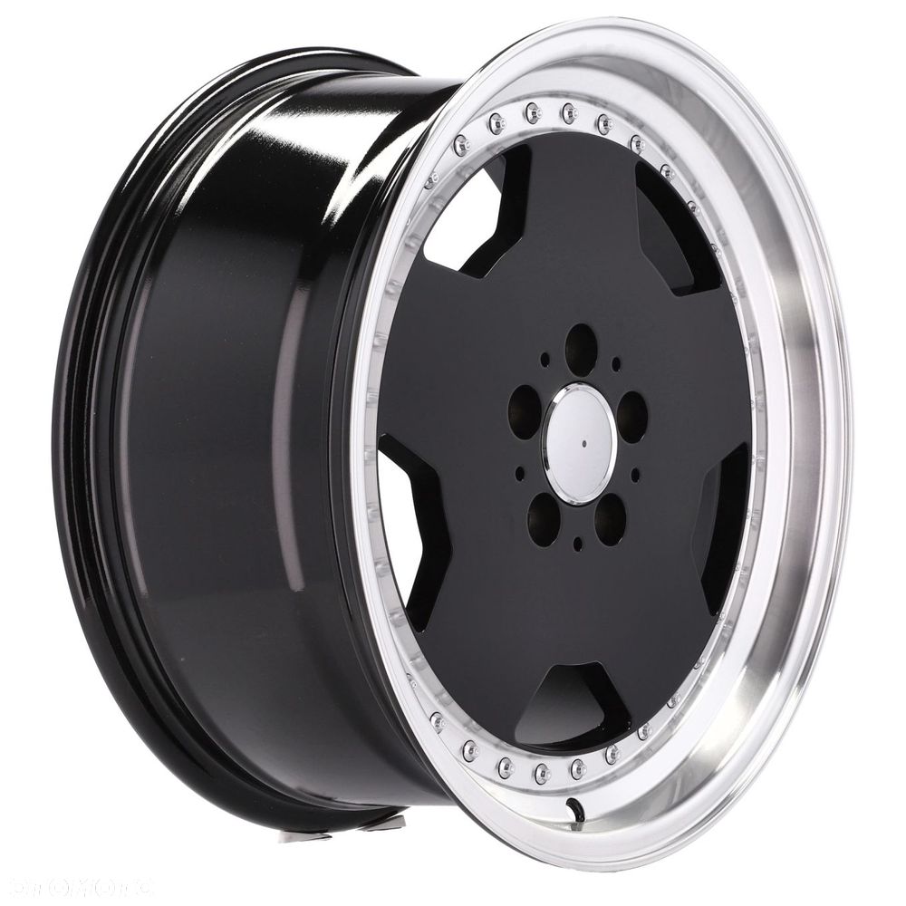 4x Felgi 17 m.in. do MERCEDES W124 W126 SEC SEL 190 W201 W202 W140 Rant Czarne - B5852 (BY1781) - 7