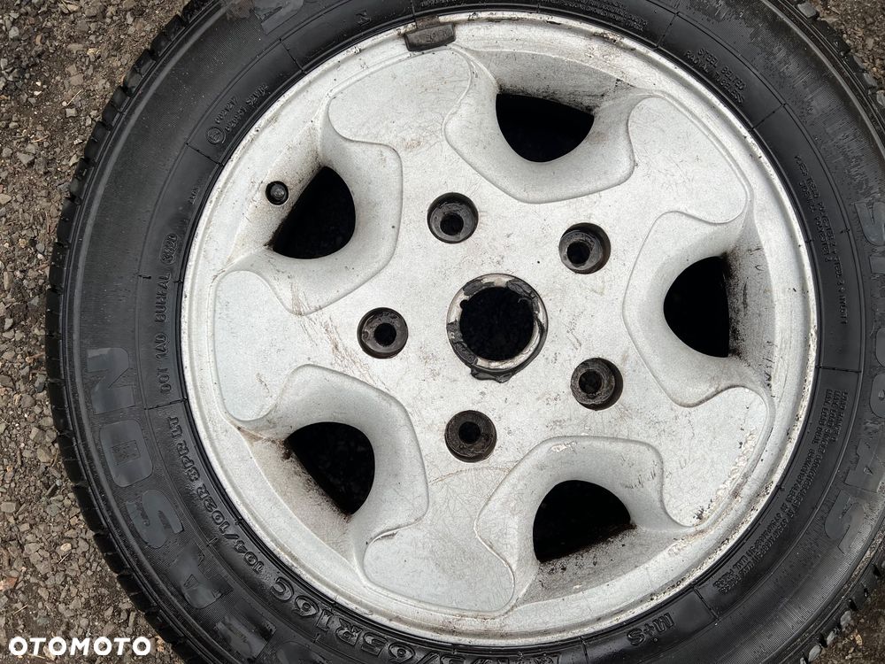 FORD TRANSIT MK6 FELGI ALUMINIOWE R16 KOŁA ALUFELGI 16" 5.5J ET56 5x160 1C15-FA + 2 OPONY CAŁOROCZNE 195/65R16C 2020r - 5
