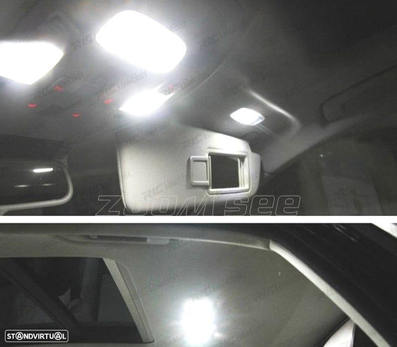KIT COMPLETO 17 LAMPADAS LED INTERIOR PARA AUDI A6 S6 RS6 C7 AVANT WAGON 12- - 3