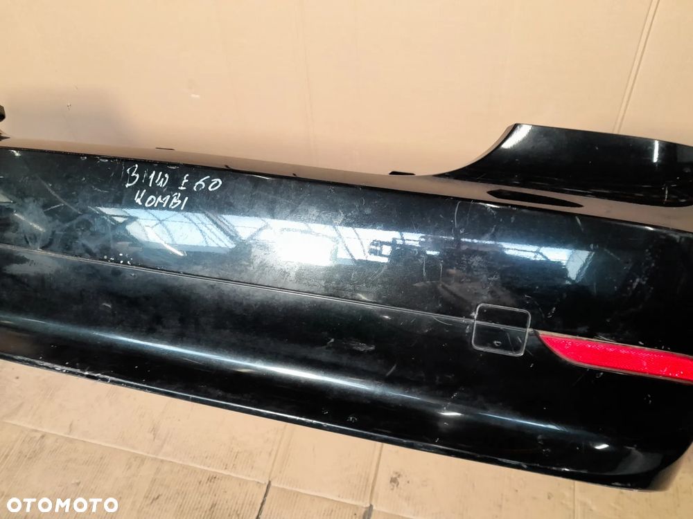 BMW E60 ZDERZAK TYLNY TYŁ KOMBI CZARNY - 6