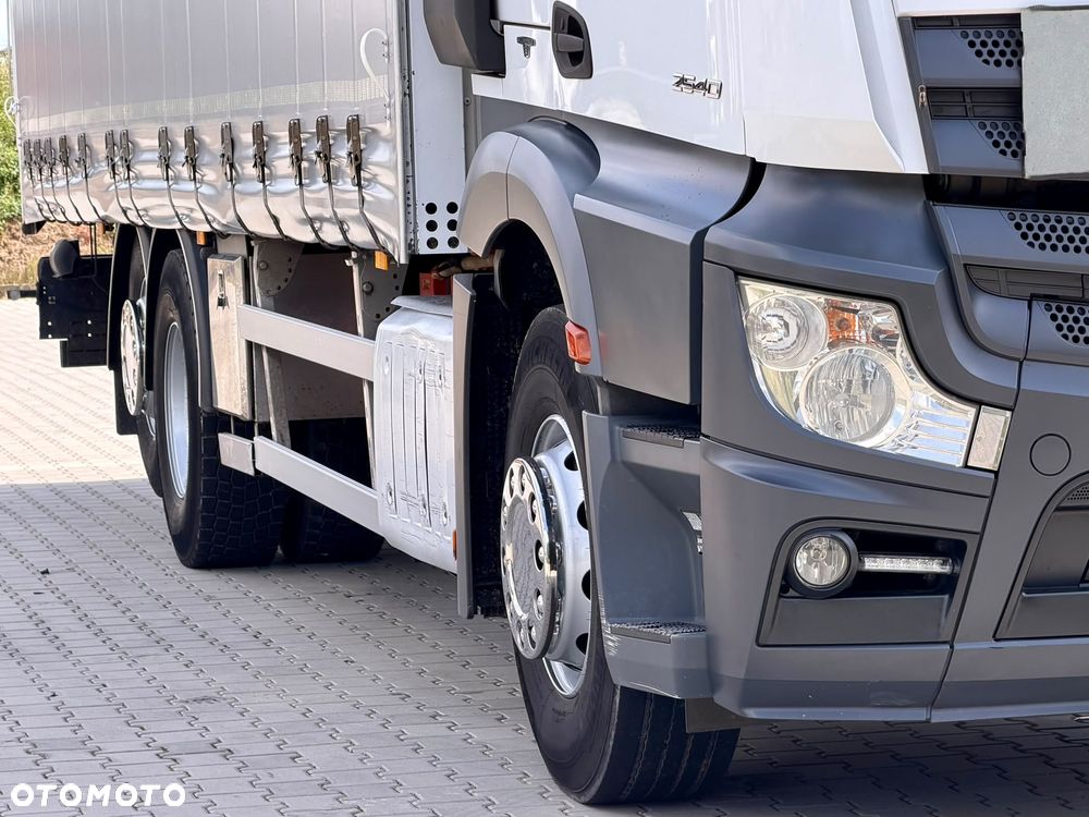 Mercedes-Benz ACTROS 2540 / FIRANKA / WINDA / 20 EUROPALET / OŚ PODNOSZONA / AUTOMAT / E6 / 2018 ROK / NISKI PRZEBIEG / SPROWADZONY - 17