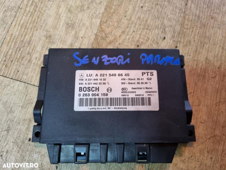 modul senzori parcare mercedes s class w221 non facelift - 1