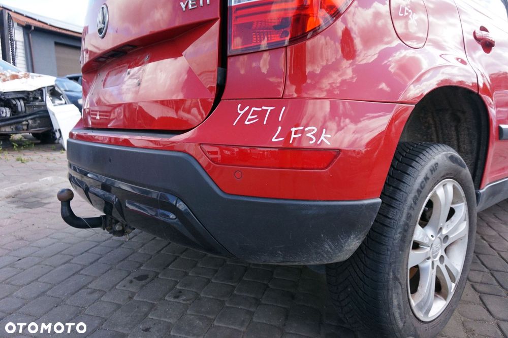 ZDERZAK TYLNY YETI LIFT LF3K  CZERWONY SKODA 2012-2017 - 3
