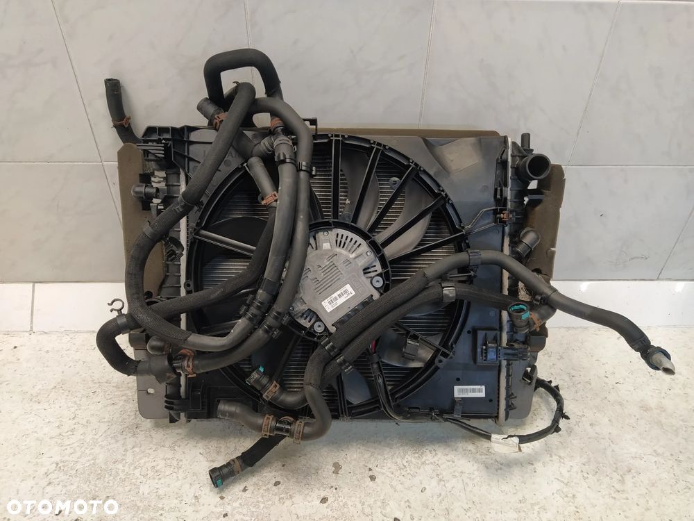 JAGUAR XJ X351 5.0 SC KOMPLET CHŁODNIC CHŁODNICA WENTYLATOR KOMPLET ORYGINAŁ - 2