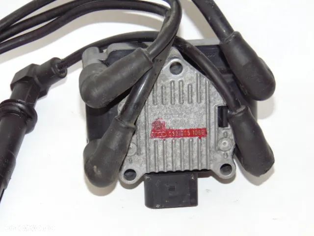 ORYGINAŁ cewka zapłonowa + kable 032905106B VW Volkswagen Golf 4 IV Bora Passat B5 Audi A3 8L A4 B5 Seat Leon I Skoda Fabia 1.4 1.6 - 7