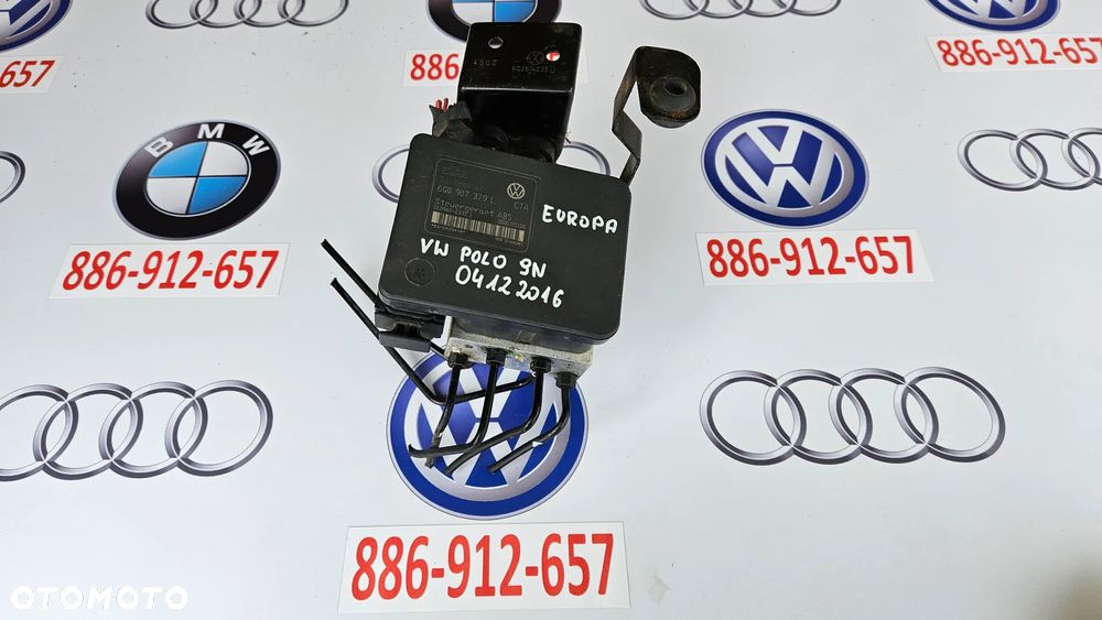 VW Polo 9N Seat Ibiza III Pompa hamulcowa ABS Sterownik pompy 6Q0907379L 6Q0614117H - 1