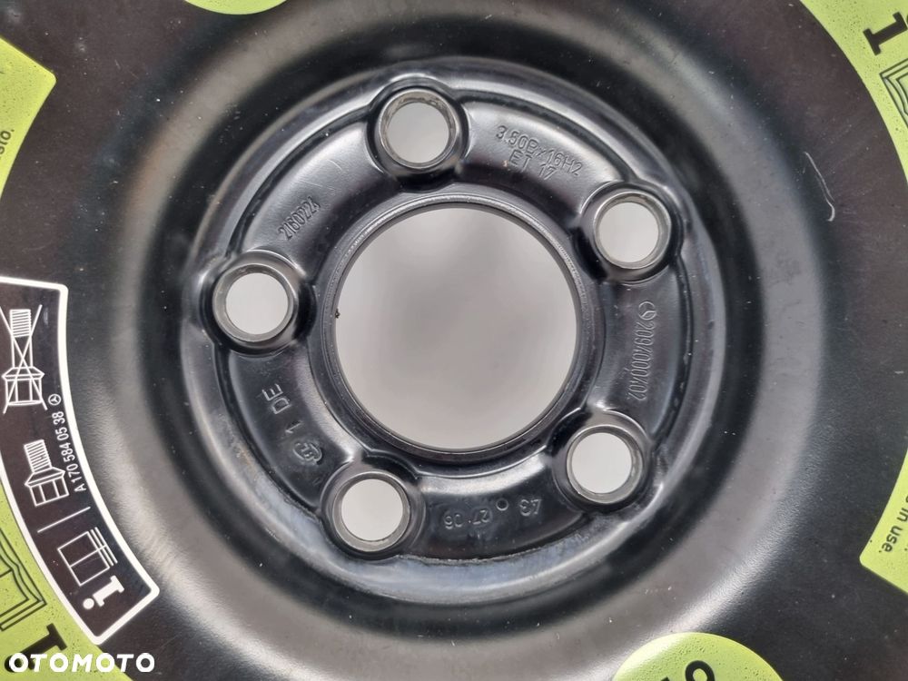 KOŁO DOJAZDOWE Mercedes CLK W209 dojazdówka 125/90 R16 5x112 2094000402 - 3