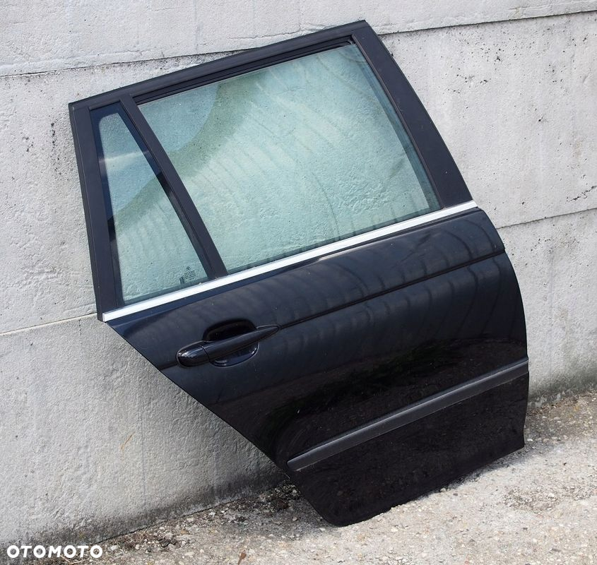 DRZWI PRAWE TYŁ TYLNE BMW E46 KOMBI TOURING CZARNE BLACK SAPPHIRE METALLIC - 3