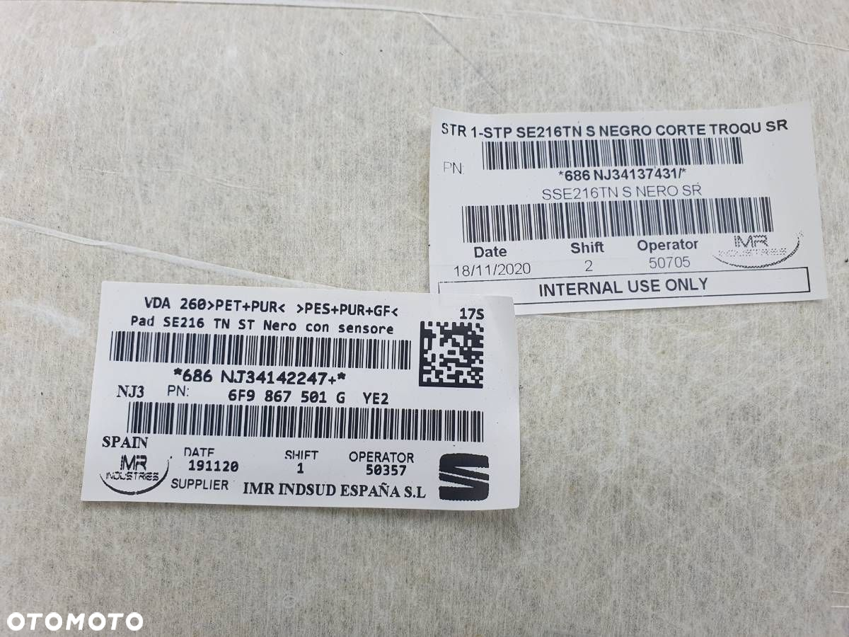 PODSUFITKA PODSUFITÓWKA CZARNA SEAT ARONA 6F9867501G - 13