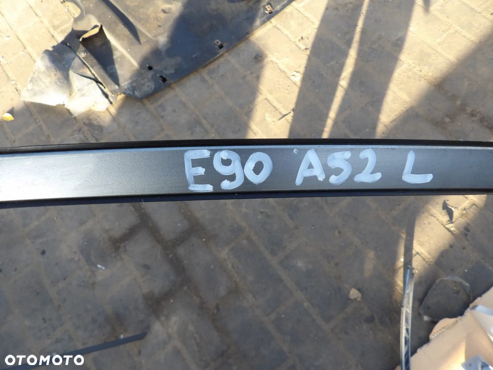 BMW - E90 - LISTWY DACHOWE - KOMPLET - PRAWA/LEWA - KOLOR A52 - 3