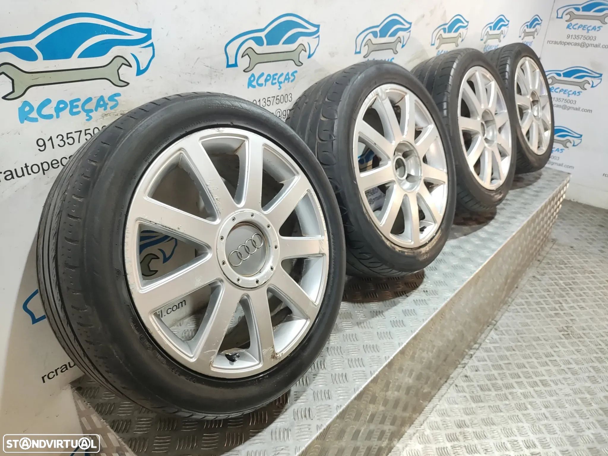 - Jantes 17" Ronal | Audi - A4 B6 - ORIGINAIS - 7.5J | ET43 | 5x112 - 17 Polegadas | 8E0601025AC | 8E0 601 025 AC | Jante | 5 x 112 | 235 45 17 | Pneus - 1