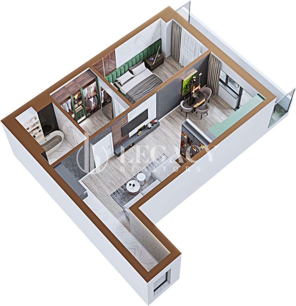 Apartament 2 camere, tip 1A, 1B, 8A, 8B - Copou Garden Residence — fotografia 3