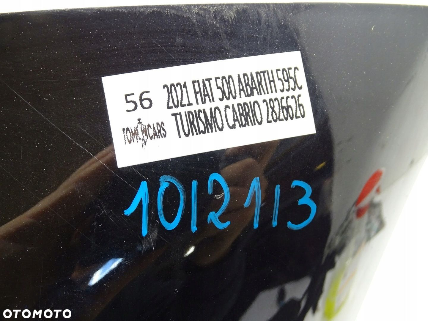 ZDERZAK TYŁ TYLNY FIAT 500 ABARTH 595 C TURISMO CABRIO PDC 21R - 10