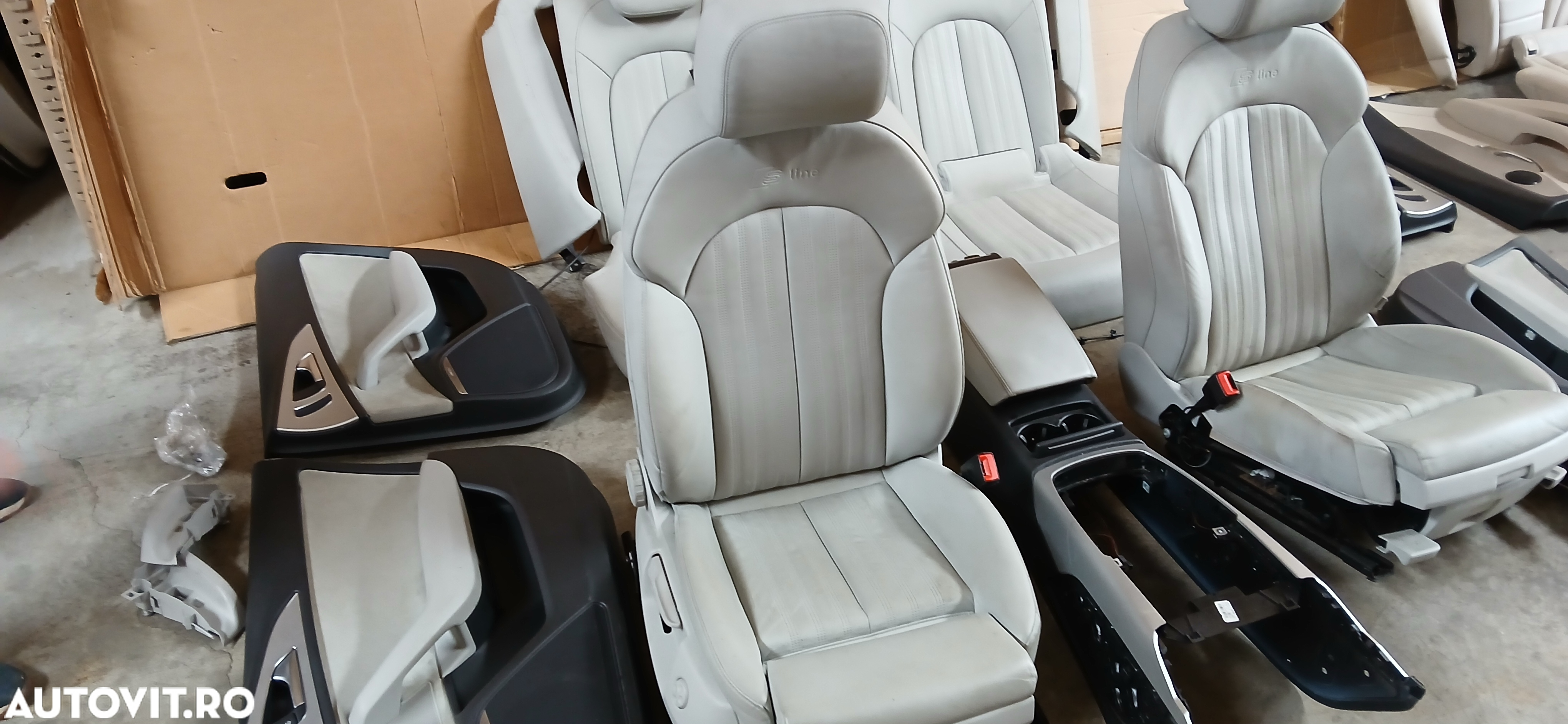 Interior de piele S-line Audi A6 4G c7 2013-2018 - 10