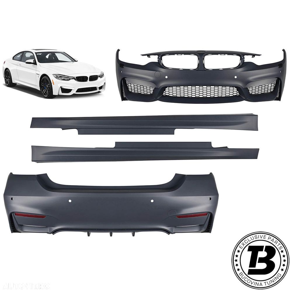 Pachet Exterior compatibil cu BMW Seria 4 F32 F33 M4 Design - 1