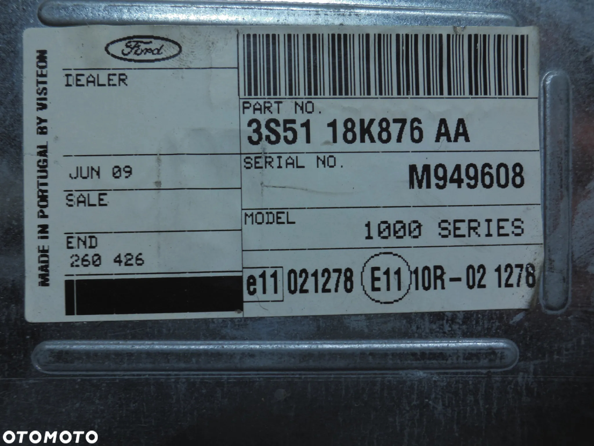 RADIO KASETOWE KASETY FORD KA 3S51-18K876AA - 2