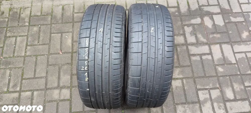 OPONY 235/45R18 PIRELLI PZERO (2817) 6mm LATO 2 SZTUKI PARA - 1
