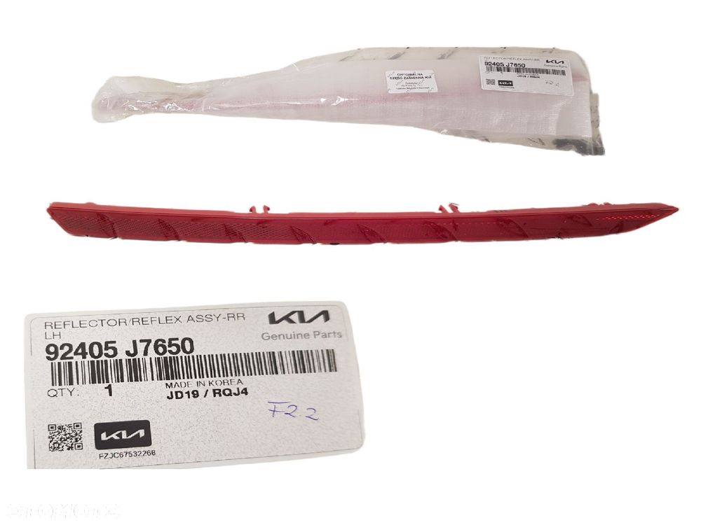 FABRYCZNIE NOWY ODBLASK LISTWA ZDERZAKA LEWY TYL KIA PROCEED GT 92405-J7650