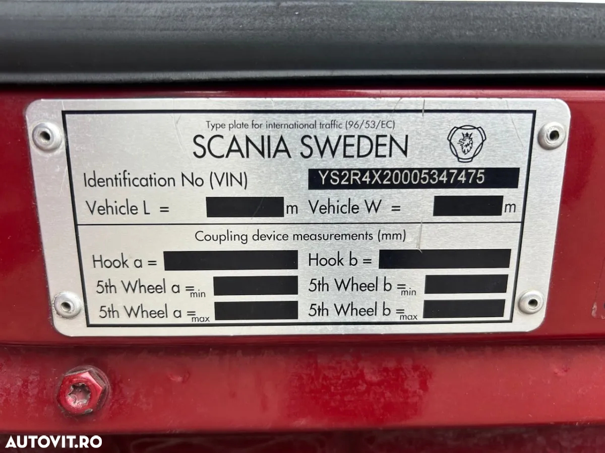 Scania R520, V8, Retarder, kit walking floor, factura externa - 24