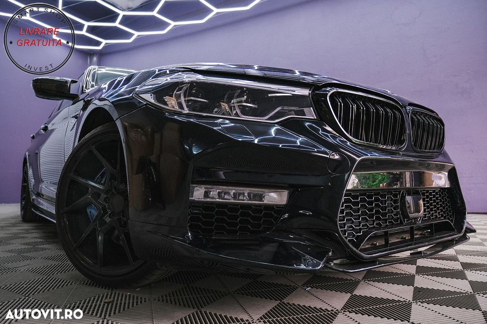 Aripi Laterale BMW 5 Series G30 G31 (2017-) Negru M5 Design- livrare gratuita - 14