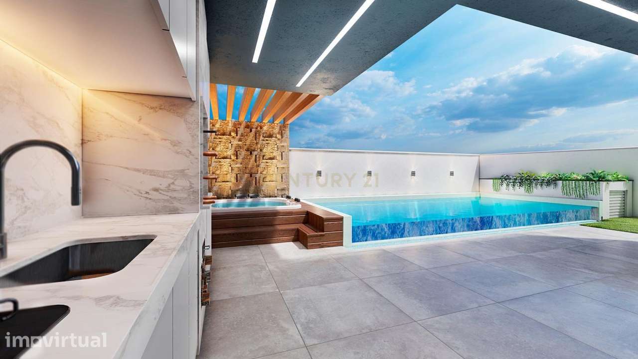 Moradia T3 Arquitectura Moderna no Porto Alto - Grande imagem: 2/23