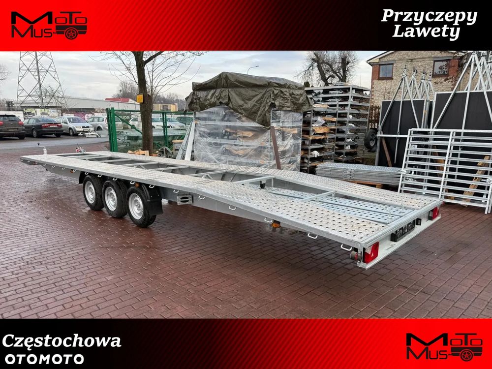 Niewiadów Laweta Boro Indianapolis 8.5x2.1 raz łamana dwa auta 3 osie koła 185R14C  Częstochowa WYPRZEDAŻ