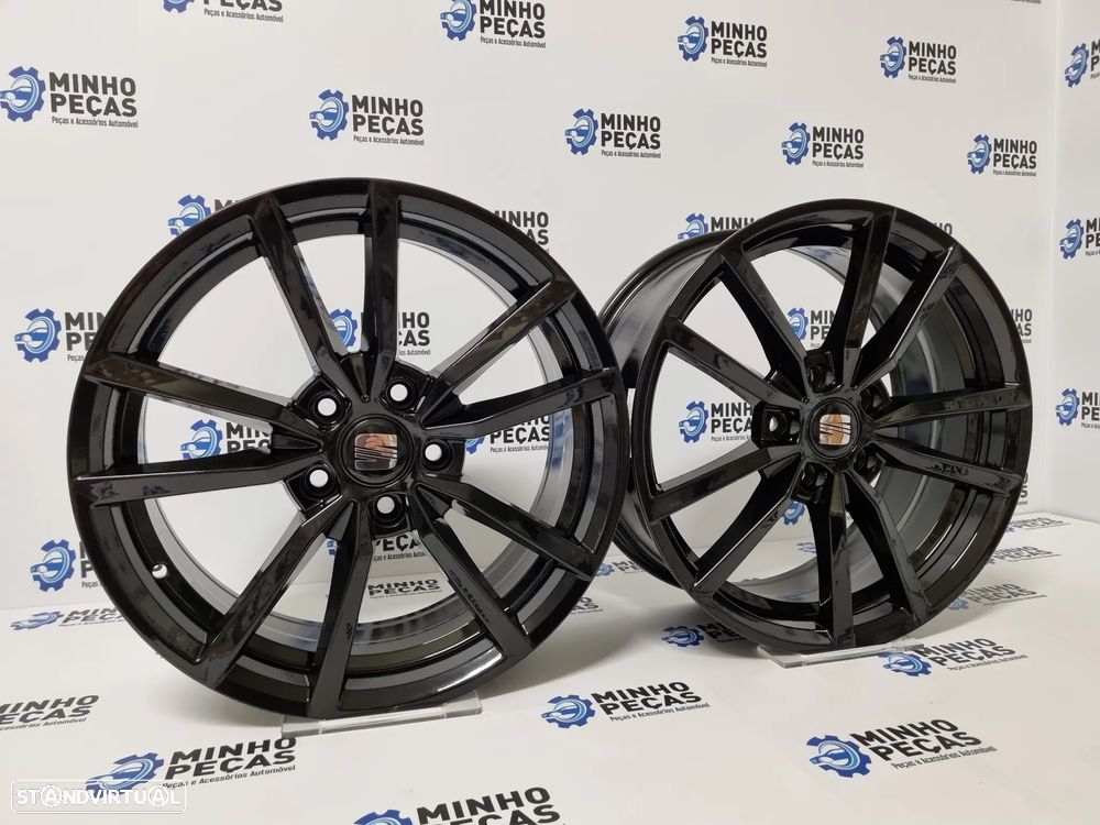 Jantes Seat Leon em 17 Preto Brilho (5x112) - 2