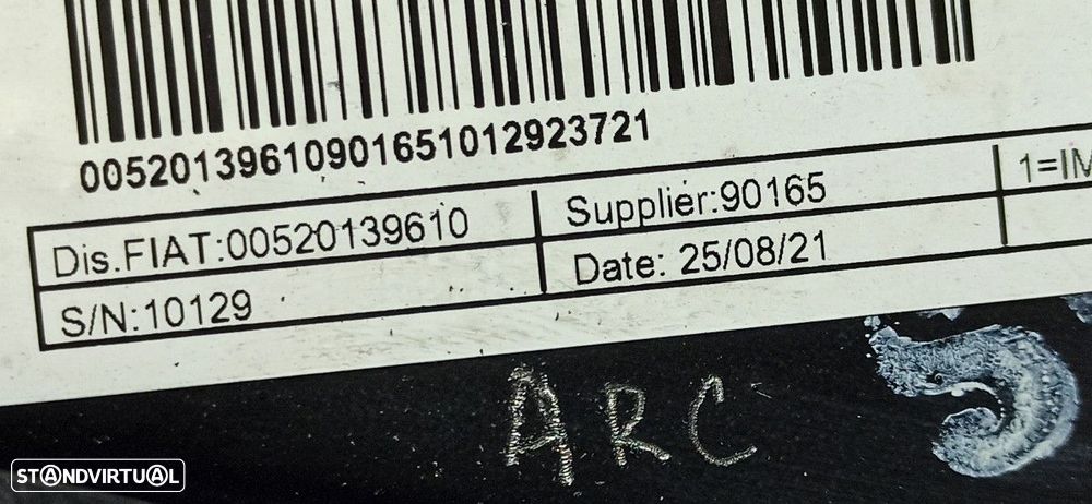 BRAÇO SUSPENSÃO INFERIOR FRENTE DIREITO FIAT NUOVA 500 (150) FIAT 500 HYBRID MY... - 4