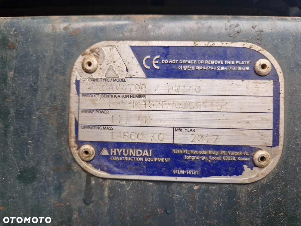Hyundai HW140 - 32