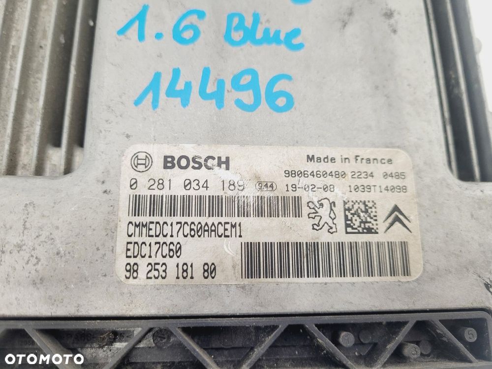 STEROWNIK KOMPUTER SILNIKA 1.6 BLUEHDI OPEL COMBO E 18- 9825318180, #14496 - 5